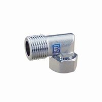 ミヤコ S2TLNK フレキ用エルボ袋ナット付 小曲 黄銅 13X24 1個（直送品）