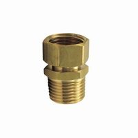 ミヤコ S2VAAN 袋ナット付アダプタ メッキ無 黄銅 EPDMパッキン 20X30 1個（直送品）