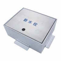 ミヤコ SB24ー10DX ステンレス散水栓ボックス 床用 SUS304 底板無 1個（直送品）