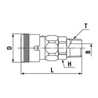日東工器 ハイカプラBLコウテツ 20SM 20SM-BL-STL-NBR 1PC（直送品）
