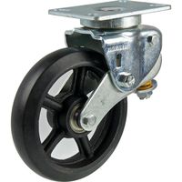 ナンシン 牽引用キャスター自在タイプ 200mmゴム車輪付 8008ー1ーT1ーRFー75 1PC（直送品）
