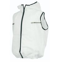 使い切り空調服(TM)(フード付ベスト) (ウェアのみ) 【AZW3160/WHITE/LL】 AZW3160/WHITE/LL 1着（直送品）