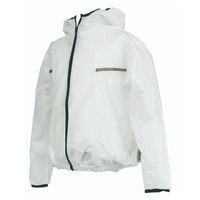 使い切り空調服(TM)(フード付ブルゾン) (ウェアのみ) 【AZW3180/WHITE/3L】 AZW3180/WHITE/3L 1着（直送品）