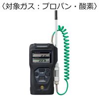 新コスモス電機 複合型ポータブルガス検知器 コスモテクター 充電池 対象ガス:プロパン・酸素 XP-3368-W-2(C4H8/O2) 1台（直送品）