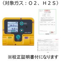 新コスモス電機 装着型酸素・硫化水素計 対象ガス:O2、H2S XOS-353-2(+NEWCOSMOS KOUSEI) 1セット（直送品）