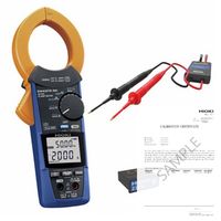 AC/DCクランプメータセット メーカー英文校正書類付き 【CM4373ー92】 CM4373-92(+HIOKI KOUSEI) 1セット（直送品）