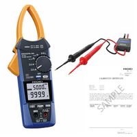 AC/DCクランプメータセット メーカー英文校正書類付き 【CM4375ー91】 CM4375-91(+HIOKI KOUSEI) 1セット（直送品）