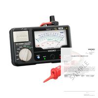 アナログメグオームハイテスタ メーカー英文校正書類付き 【IR4082ー11】 IR4082-11(+HIOKI KOUSEI) 1セット（直送品）