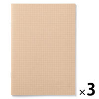 無印良品 ノート ５ｍｍ方眼 Ａ５・３２枚 1セット（1冊×3） 良品計画