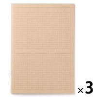 無印良品 ノート ２コマ Ａ５・３２枚 1セット（1冊×3） 良品計画