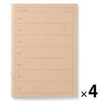 無印良品 ノート ウィークリー Ａ６・３２枚 1セット（1冊×4） 良品計画