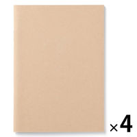 無印良品 ノート 無地 Ａ６・３２枚 1セット（1冊×4） 良品計画