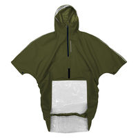 弘進ゴム 車いすレインはおるっちゃ ポンチョ KSー002 カーキ V0021AG 1着