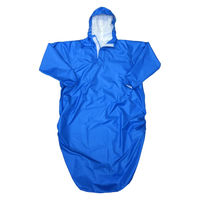 弘進ゴム 車いすレインはおるっちゃ コートタイプ ブルー V0021AA 1着