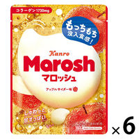 グミ 食べきりサイズ カンロ マロッシュアップルサイダー味 46g 1セット（1個×6）