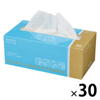 ペーパータオル 小判 パルプ シングル 100枚入 ヒビフル くり返し使える丈夫なペーパータオル 箱タイプ 1セット（1箱（100枚入）×30）コクヨ