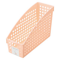 【収納ボックス】 イノマタ化学 ストックスタンドA4 ライトピンク 4575 1セット（1個×5）