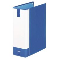 エスコ A4/S型 両開きパイプ式ファイル(800枚/ブルー) EA762CL-205 1冊（直送品）