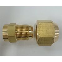 エスコ F1/2”x1/2” フレアーハーフユニオン(ロウ付型/2個) EA442AE-44 1袋（直送品）