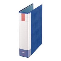 エスコ A4/S型 両開きパイプ式ファイル(500枚/ブルー) EA762CL-203 1冊（直送品）