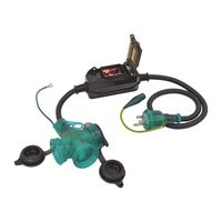 エスコ 15A/1m 過負荷・漏電保護兼用プラグ(防雨型) EA940MH-13B 1本（直送品）