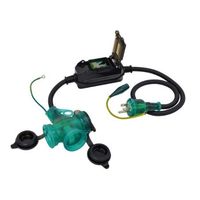 エスコ 15A/1m 漏電保護プラグ(防雨型) EA940MH-11A 1本（直送品）