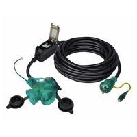 エスコ 15A/10m 漏電保護プラグ(防雨型) EA940MH-16A 1本（直送品）