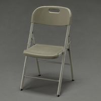 エスコ 460x520x860mm 折畳み椅子(OD/樹脂座面) EA956XE-101B 1個（直送品）