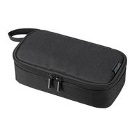 エスコ 205x105x55mm 小物ケース(ブラック) EA509C-102 1個（直送品）