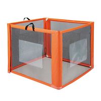 エスコ 1000x780x1000mm 無地スタンド(4面/ポケット付 EA983DE-45 1台（直送品）