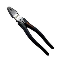 エスコ 225mm 電工ペンチ(圧着付・鏡面仕上) EA534DB-225A 1丁（直送品）