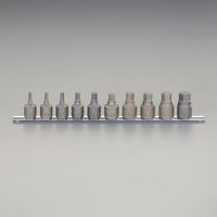 エスコ 1/2”DR/3/16”ー3/4” [INHEX]ソケットセット EA618CS-100A 1セット（直送品）