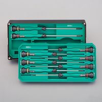 エスコ 9本組 [+ ー]精密ドライバーセット EA683SP-4A 1セット（直送品）