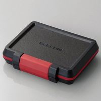 エスコ SDカードケース(耐衝撃/16枚/ブラック) EA759Z-14A 1個（直送品）