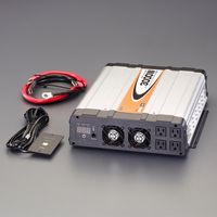 エスコ DC12V→AC100V/3000W 正弦波インバーター EA812JD-11C 1台（直送品）