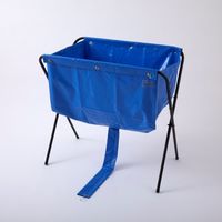 エスコ 900x600x850mm 折畳み式エアコン洗浄槽 EA995A-330 1台（直送品）