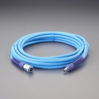 エスコ 6.5x10mm/10m 耐低温エアーホース(カプラー付/PVC) EA125CG-210 1巻（直送品）
