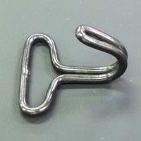 エスコ 30mm フック(スチール黒メッキ/5個) EA628RT-553A 1袋（直送品）