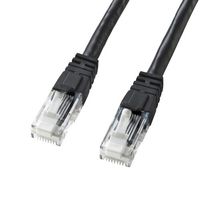 エスコ 7 m LANケーブル(CAT6/つめ折れ防止/ブラック) EA764BB-236A 1個（直送品）