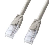 エスコ 2 m LANケーブル(CAT6/つめ折れ防止/ライトグレー) EA764BB-243A 1個（直送品）