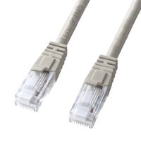 エスコ 50 m LANケーブル(CAT6/つめ折れ防止/ライトグレー) EA764BB-252A 1個（直送品）