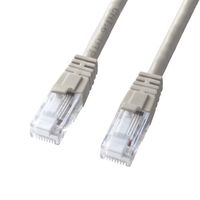 エスコ 20 m LANケーブル(CAT6/つめ折れ防止/ライトグレー) EA764BB-249A 1個（直送品）