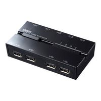 エスコ USB2.0 USB切替器(4回路/ハブ/マグネット付) EA764AD-206 1個（直送品）