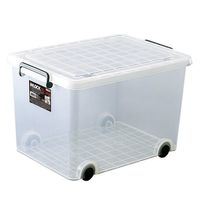 エスコ 390x550x350mm バックル収納ケース(キャスター付) EA506MB-21 1個（直送品）