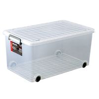 エスコ 440x740x350mm バックル収納ケース(キャスター付) EA506MB-23 1個（直送品）