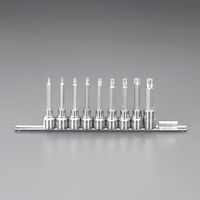 エスコ 1/2”DR/T20ーT60/100mm [TORX]ビットソケットセット EA687CM-400B 1セット（直送品）