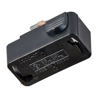 エスコ 125/6A 引掛シーリング(黒/ライティングバー用) EA761XB-312 1個（直送品）