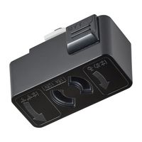 エスコ 125V/15A 抜止コンセント(黒/ライティングバー用) EA761XB-322 1個（直送品）