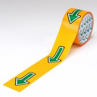 エスコ 50mmx10m 誘導用矢印テープ(床・壁面用/緑) EA944RR-51 1巻（直送品）