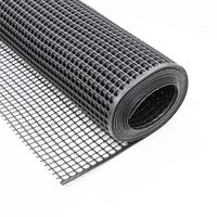 エスコ 0.9x5m/9mm 万能多目的樹脂ネット(黒) EA952AD-282 1巻（直送品）